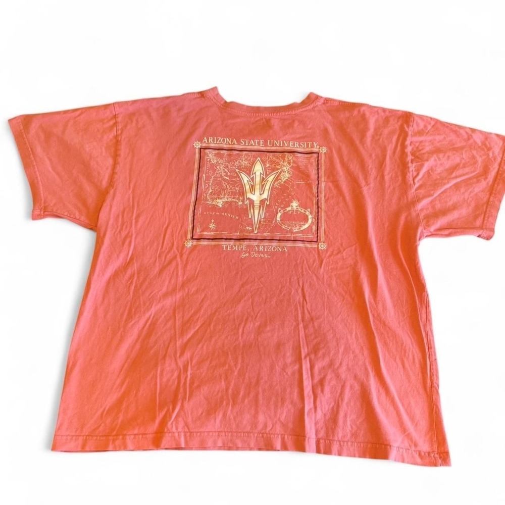 Arizona State University Sun Devils‎ Oversized Tee, Salmon, Size XXL - Picture 2 of 3